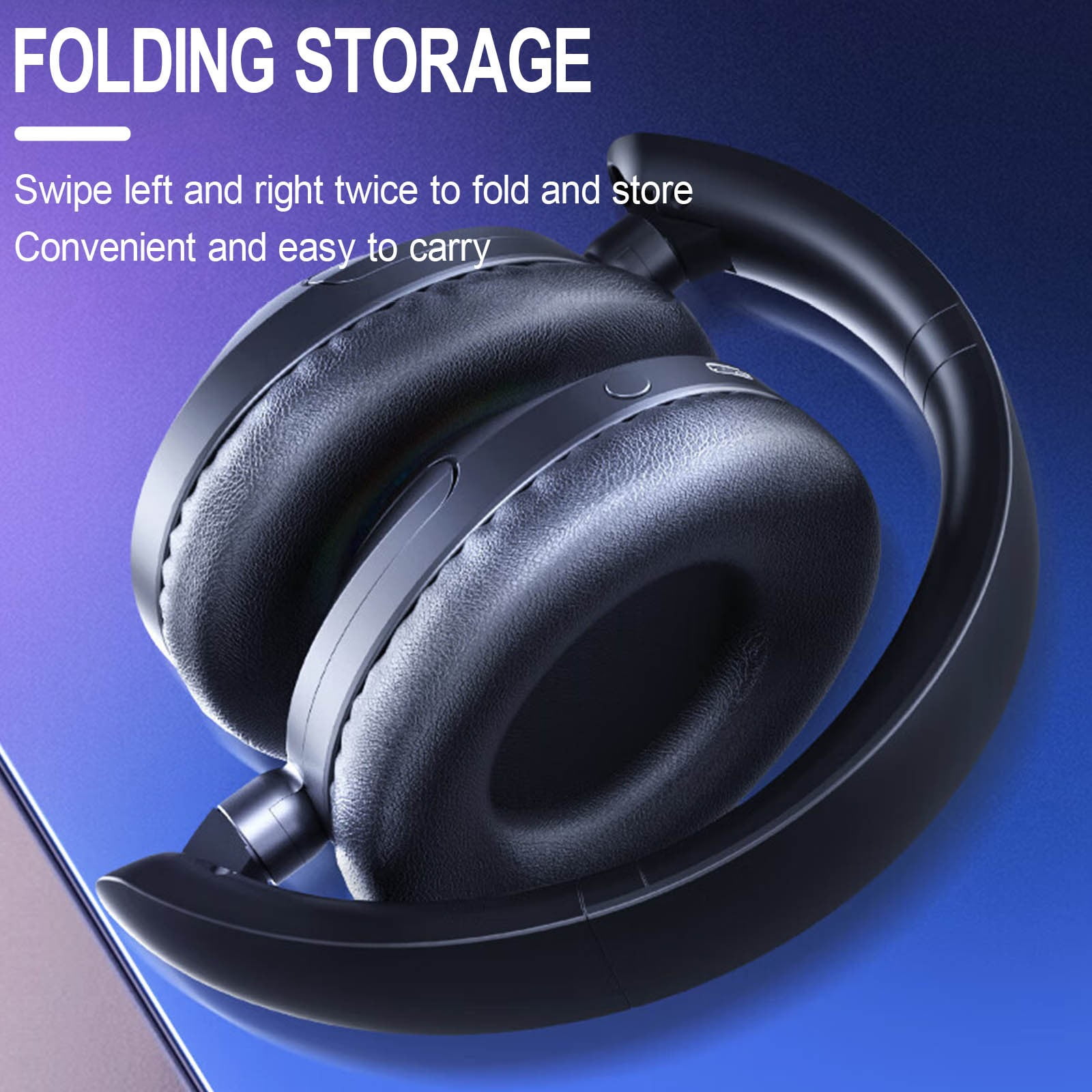 Wireless Headset with AI Noise Cancelling Microphone Bluetooth Headset - Bluetooth V5.2 Headphones with USB Dongle, Charging Base & Mic Mute for Computer/Laptop/PC/iPhone/Android/Cell Phones - Black