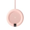 thumbnail image 1 of ZHAOCHENG Nuevo calentador de tazas de café para uso doméstico, oficina, calentador de tazas eléctrico, posavasos calentados, plato para té de cacao, agua, leche (redondo rosa), 1 of 4