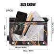 thumbnail image 4 of FORMRS 2 Pack Pencil Pouch for 3 Ring Binder with Clear Window Zipper Case, Colorful Skeleton Sun, 4 of 6