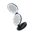 thumbnail image 1 of Nestingho 1Ud Espejo Plegable Para Maquillaje Negro Con LED Doble Y Compacto, 1 of 7