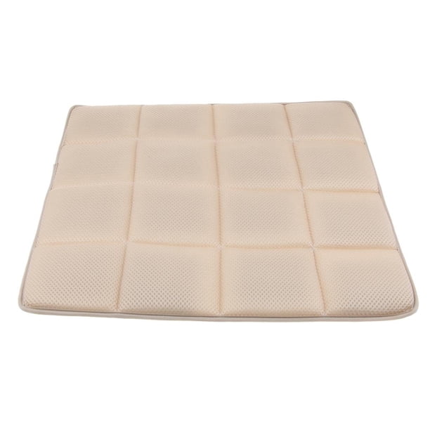 Funda de Cojín para Asiento de Silla de Carbón de Bambú Transpirable, Alfombrilla Protectora, para Conductores O Trabajadores de Oficin - Beige Macarena Almohadilla del cojín del asiento del automóvil