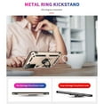 thumbnail image 5 of Samsung Galaxy S21+ 5G Case, Dteck Hybrid Rugged Shockproof Case with 360 Degree Rotation Ring Holder Finger Kickstand for Samsung Galaxy S21+ / S21 Plus,Gold, 5 of 8