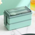 thumbnail image 1 of BBLCY High Cost Performance And Hot Sales Box Adult Lunch Box 49OZ Leakproof Stackable Lunch Box Meal Prep For Dining Out Work Picnic School, 1 of 8