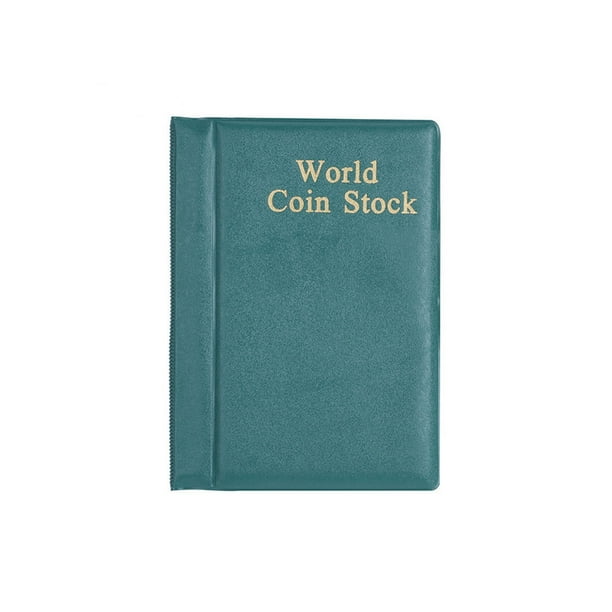 Bearachild Almacenamiento de billetes, bolsillos para libros, carpeta para monedas, colección de álbumes de billetes, hojas de colección, capacidad Almacenamiento y organización del hogar Verde Bearachild HA074053-03