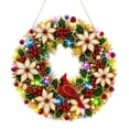 thumbnail image 3 of 2026 Christmas Diamond Painting Wreath Kit, Gloss Beaded Art Hanging Pendant for Holiday Mantel Display, 3 of 5