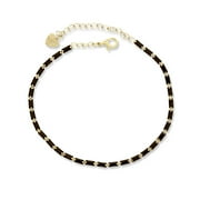 Kaash Customs 14k Gold Color Simple Chain Ankle for Women in Brass Metal, Gifts for Her