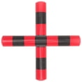 thumbnail image 1 of Phenofice 2 Pcs Instrument pour Bébé Bâtons de Rythme en Bois Rayé Rouge pour Amélioration Visuelle et Auditive 7.07x0.98 Po, 1 of 8