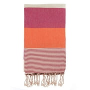 Swan Comfort 100% Organic Turkish Cotton Absorbent Beach & Bath Towel - Rose - Orange
