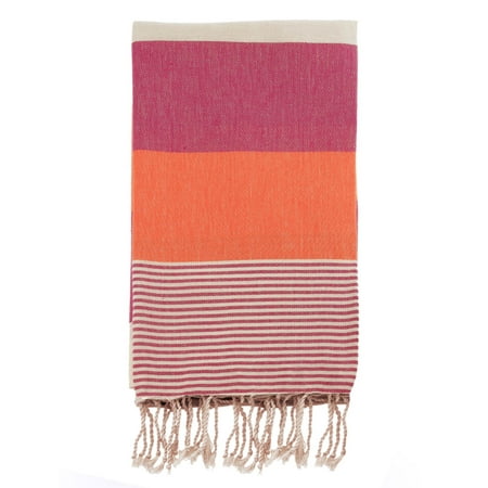 Swan Comfort 100% Organic Turkish Cotton Absorbent Beach & Bath Towel - Rose - Orange