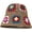 Brown, variant on Retro Beanie for Women Cap Graphic Flowers Y2k Hats Warm Crochet Bucket Hat Knitted Wool Winter Beanies
