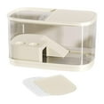 thumbnail image 1 of S SERENABLE Réservoir Tortue avec Couvercles avec Plateforme pour Amphibiens Terrapin Dragon Barbu Beige Moyen, 1 of 9