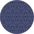 thumbnail image 1 of Ahgly Company Indoor Round Patterned Periwinkle Purple Area Rugs, 4' Round, 1 of 1