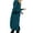 Blue, variant on fartey Women Casual Long Hoodies Sweatshirt Zip Up Outerwears with Pockets Solid Plus Size Coat