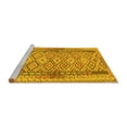 thumbnail image 2 of Ahgly Company Machine Washable Indoor Square Persian Yellow Traditional Area Rugs, 8' Square, 2 of 4