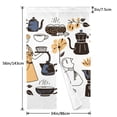 thumbnail image 2 of Noren Japanese Style Doorway Curtain Printed Door Tapestry Room Divider Curtains, 34" Width x 56" Long, Drip Coffee Maker Pattern, 2 of 5