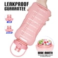 thumbnail image 5 of GEDUX 128 oz Motivational Water Bottle with Time Marker, Leakproof Wide Mouth Water Bottle, BPA-Free 2-in-1 Lid with Straw & Spout for Gym Camping, 5 of 6