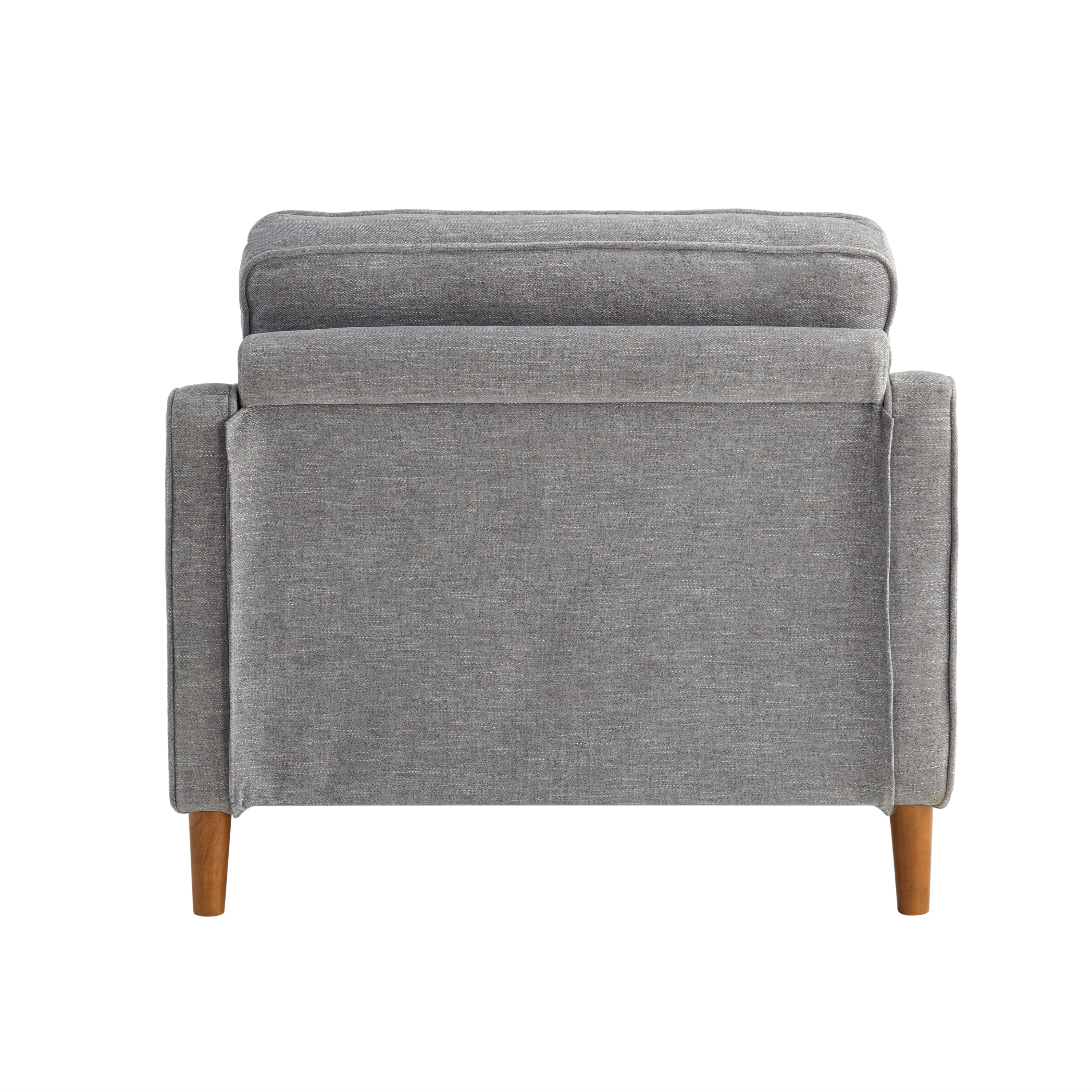 Studio Living Sanborn Modern Arm Chair, Gray Woven Fabric