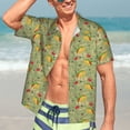 thumbnail image 5 of Yiaed Taco Print Hawaiian Shirt for Men Short Sleeve Button Down Shirts Beach Shirts for Men-Medium, 5 of 5