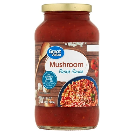 Great Value Mushroom Pasta Sauce, 24 Oz