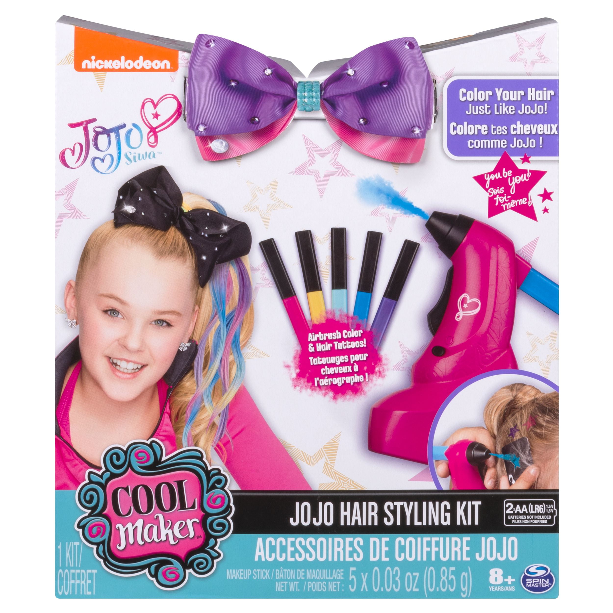 JoJo Siwa Hair Styling Kit - Airbrush Highlights and Hair Tattoos