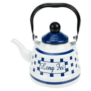 Coffee Pot Water Kettle Water Heating Pot Japanese Tea Pot Loose Leaf Tea Pot with Handle Teapots Coffee Servers Blue