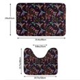 thumbnail image 3 of Yiaed Humming Bird And Tropical Flowers Print Bathroom Mat Set 2 Pieces Mat Anti-Skid Pad Ultra Soft and Absorbent Bathroom Bath Mat Contour Bath Rugs for Toilet Base, 3 of 6