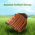 thumbnail image 3 of CSChome Pitcher Baseball Glove Baseball Batting Glove - Double Faux Leather Thickened Thumb Reinforced Durable PVC, 3 of 7