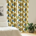 thumbnail image 3 of Ambesonne Sunflower 4-Panel Curtains, Graphic Harvest Yield, 56"x63", Earth Yellow Blue, 3 of 4