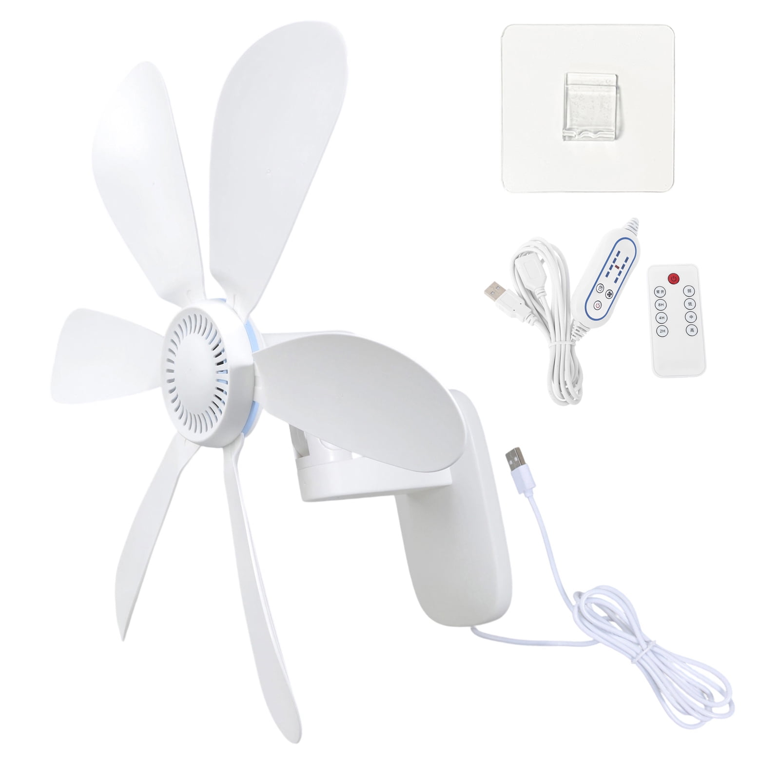 T-HOTLYST Wall Mount Fan Quiet Small Wall Cooling Fan with 8H Timer Remote 4 Speed for Home Bedroom Kitchen Office Garage