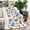 White, variant on White Cartoon Dinosaurs Cacti Pattern Blanket,Comfortable Soft Flannel Throw Blanket,All Season,Warm Lightweight Blankets for Sofa Bed Couch Living Room Chair,30"x40"