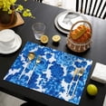 thumbnail image 4 of Pioneer Flower Floral Print Pattern Summer Placemats Table Placemats Set Of 4-Linen Kitchen Washable Placemats Table Mats 12x18 Inch Non-Slip Heat Resistant, 4 of 6