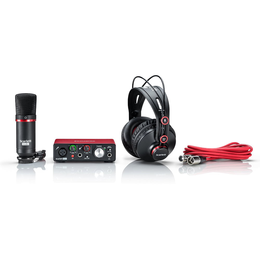 Code　Mic　Kit　Filter　Recording　Pop　Stand，　and　Scarlett　Bundle　Boom　SCARLETT　Focusrite　Cable，　2i2，　Software　Gen　for　Studio　and　Microphone，　2nd　Headphones，　Solo　Focusrite　w/CM25　Studio　Pack　Pack　最新入荷　141［並行輸入］