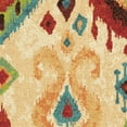 thumbnail image 5 of Orian Spoleto Area Rugs - 2802 Contemporary Geometric Curls Rings Diamonds Painted Rug, 5 of 7
