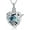 Blue/Silver, variant on Hummingbird Urn Necklace for Ashes Crystal Heart Urn Ashes Necklace With Crystal Cremation Jewelry With Funnel Filler Keepsake Memory Jewelry for Women