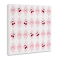 thumbnail image 2 of Stupell Industries Cottage Cherries & Bows Argyle Canvas Art, 24 x 24, by Lucille Price, 2 of 7
