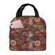 thumbnail image 1 of Easygdp Coffee Stamp Bolsa Térmica Premium - Tela Oxford Impermeable, Gran Capacidad, Bolsillo Frontal, Unisex para Trabajo, Escuela, Actividades al Aire Libre y Picnics, 1 of 8