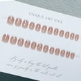 thumbnail image 5 of 96 PCS Nail Art Set - Stylish Nude Gradient, French White Edge, French Black Stripes, Sparkly Black Lines, Reusable for Daily Wear and Parties for Women and Girls, 5 of 10