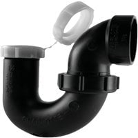 Charlotte Pipe P Trap Abs/Dwv 1-1/4 " X 1-1/2 " Black Plastic
