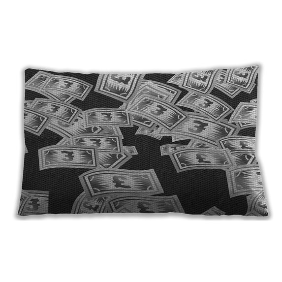 Ahgly Company Indoor Rectangular Contemporary Lumbar Throw Pillow, 13 inch by 19 inch