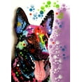 thumbnail image 2 of Dean Russo Collection 14x18 Black Ornate Wood Framed with Double Matting Museum Art Print Titled - German Shepherd, 2 of 4