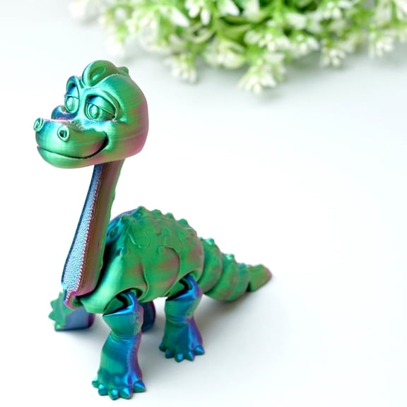 3D Printed Brachiosaurus Model,Flexible Joint Action Figures,Articulated Lacertid Figurines,Home Office Decor,Festival Gifts for Adults Teens,Cool Stuff