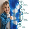 thumbnail image 3 of Blackout Kids Curtains,Blue White Tie Dye Spiral Pattern Childrens Insulated Curtains Set Of 2,Bedroom Essentials,Toddler Room Decor 52"x63", 3 of 5