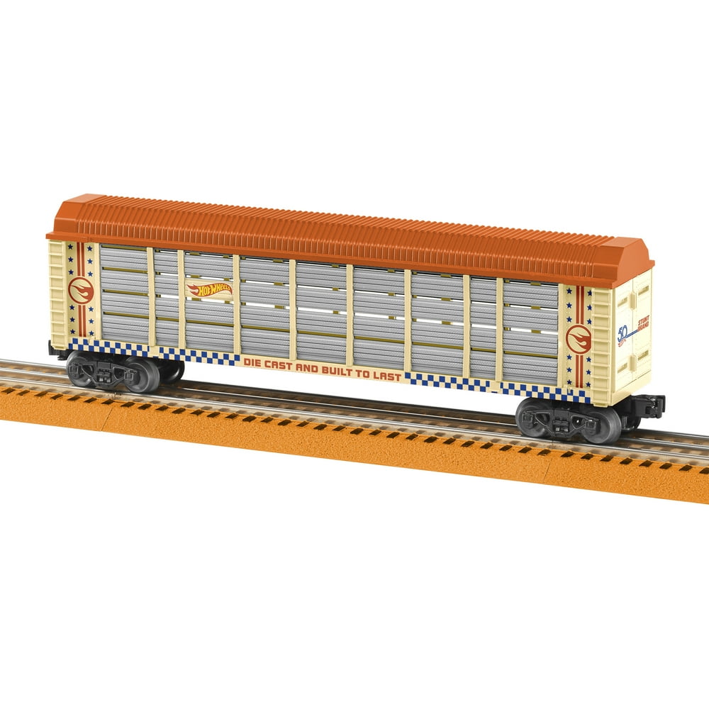 Lionel Hot Wheels 50th Anniversary O Gauge Model Train Auto Rack Car