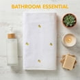 thumbnail image 7 of REGALWOVEN Cute Embroidery Cotton Bath Towels, 1 Pack Soft and Absorbent Oversized Towel for Home, Hotel, Spa, Gym Banana White 55" x 28", 7 of 7