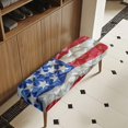 thumbnail image 3 of Whosucclay American Flag Print Stretch Dining Bench Cover, 4th of July Water Resistant Bench Slipcover, Removable Bench Protector, Rectangle Bench Covers for Bedroom, Hotel, Party, 3 of 7