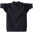 thumbnail image 4 of Chiccall Mens Big Tall Sweatshirt Oversized Crew Neck Long Sleeve Pullover, 4 of 7