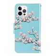 thumbnail image 2 of SaniMore for iPhone 14 Pro 6.1" 2022 Wallet Case, Color Painting Pattern with Kickstand Card Slots Detachable Wrist Strap Grils Women PU Leather Case Magnetic Clasp For iPhone 14 Pro, Magnolia, 2 of 8