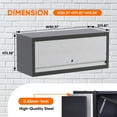 thumbnail image 6 of GangMei Metal Wall Garage Storage Cabinet with Up-flip Door, Steel Garage Cabinets for Home, Office, Basement, Kitchen, Laundry room and Workshop, Assembly Required, 6 of 10