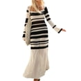 thumbnail image 3 of Seyurigaoka Women's Knitted Mini Dress Sexy Halter Neck Bodycon Dress V Neck Backless Short Dress Hollow out Streetwear, 3 of 9