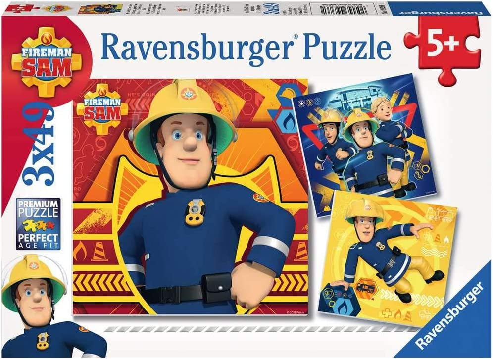 Ravensburger Fireman Sam Jigsaw Puzzle (3 x 49 Piece) - Walmart.com